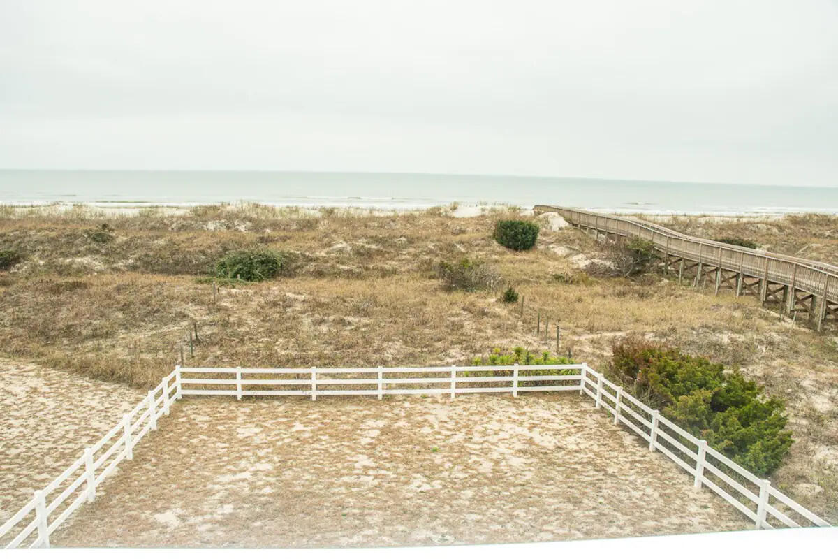 View over the dunes to the ocean